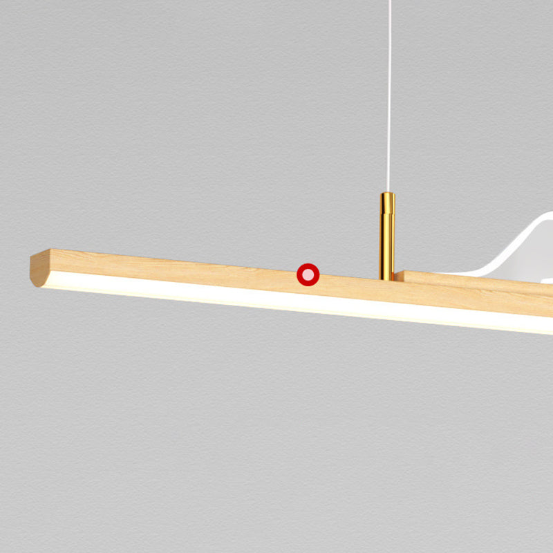 2-Light Polished Finish Modernism Style Statement LED Kitchen Island Light