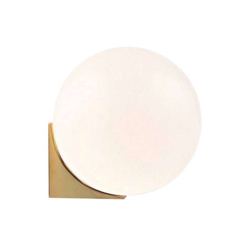 1-Light Bathroom Wall Light Fixture Modern Glass Wall Light Fixtures