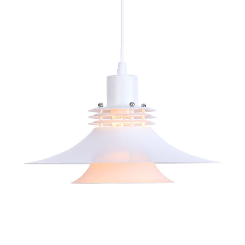 Metallic Flared Hanging Lamp 1 Light Industrial Indoor Pendant Light for Dining Room Clearhalo 'Art Deco Pendants' 'Cast Iron' 'Ceiling Lights' 'Ceramic' 'Crystal' 'Industrial Pendants' 'Industrial' 'Metal' 'Middle Century Pendants' 'Pendant Lights' 'Pendants' 'Tiffany' Lighting' 772244