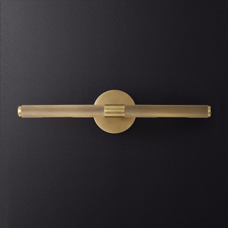 Modern Simple Metal Vanity Light Cylinder Shape 2-Lights for Shower Room