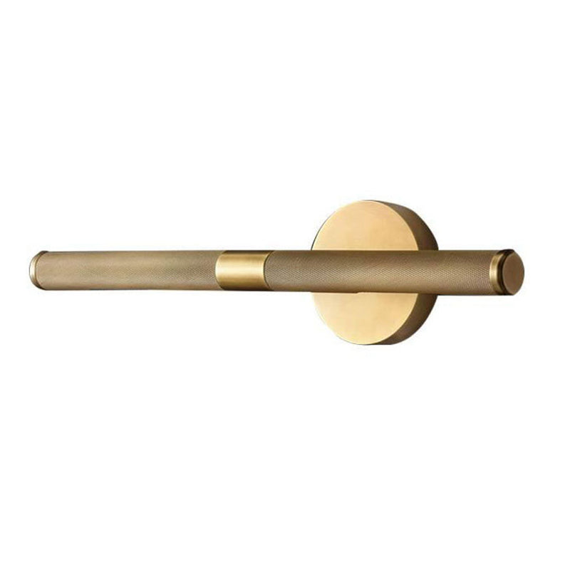 Modern Simple Metal Vanity Light Cylinder Shape 2-Lights for Shower Room