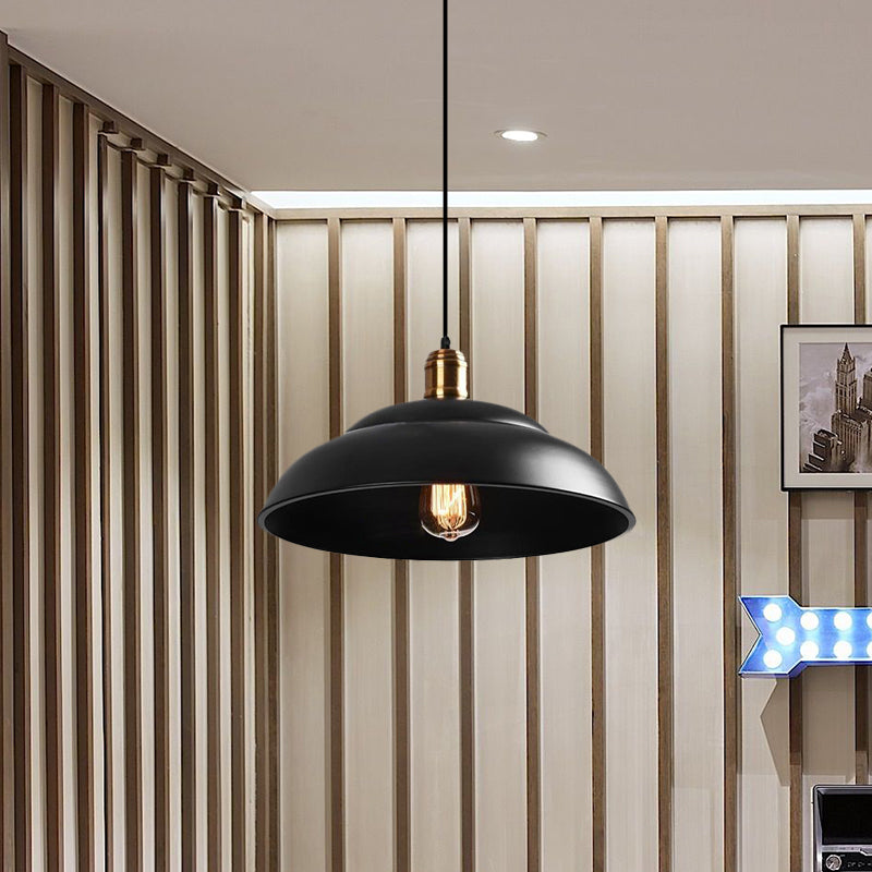 Retro Style Double Bubble Pendant Lamp 1 Light Metallic Hanging Ceiling Light in Black/White for Coffee Shop Clearhalo 'Art Deco Pendants' 'Black' 'Cast Iron' 'Ceiling Lights' 'Ceramic' 'Crystal' 'Industrial Pendants' 'Industrial' 'Metal' 'Middle Century Pendants' 'Modern Pendants' 'Modern' 'Pendant Lights' 'Pendants' 'Rustic Pendants' 'Tiffany' Lighting' 773622
