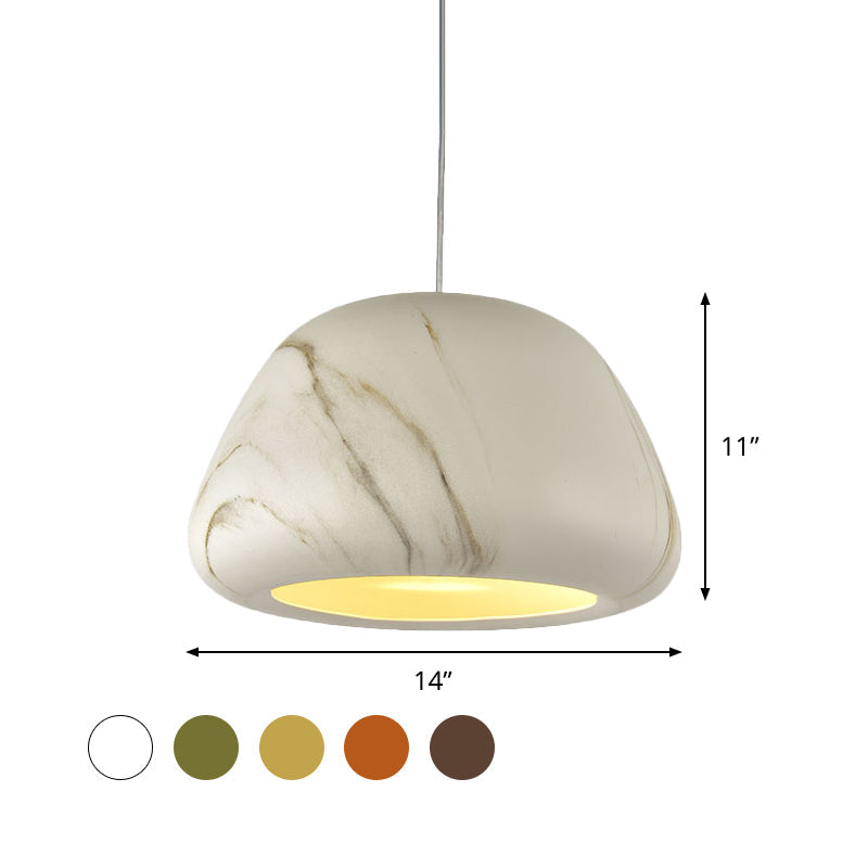 Bowl Living Room Ceiling Hang Fixture Vintage Aluminum 1 Light Green/Red Brown/Coffee Drop Pendant Clearhalo 'Art Deco Pendants' 'Cast Iron' 'Ceiling Lights' 'Ceramic' 'Crystal' 'Industrial Pendants' 'Industrial' 'Metal' 'Middle Century Pendants' 'Pendant Lights' 'Pendants' 'Tiffany' Lighting' 790916