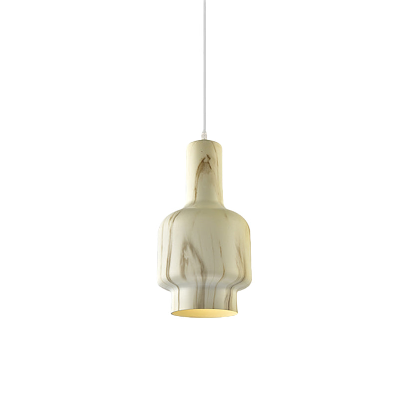 White/Green 1 Light Pendant Ceiling Light Warehouse Aluminum Water Pot Suspension Lighting for Living Room Clearhalo 'Art Deco Pendants' 'Cast Iron' 'Ceiling Lights' 'Ceramic' 'Crystal' 'Industrial Pendants' 'Industrial' 'Metal' 'Middle Century Pendants' 'Pendant Lights' 'Pendants' 'Tiffany' Lighting' 791845