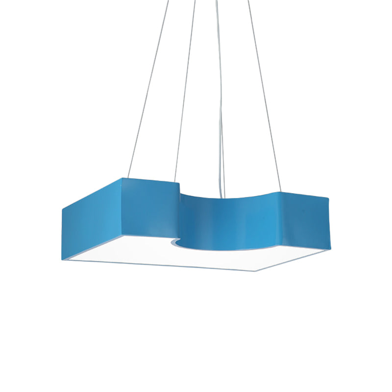 Arch Bridge Kindergarten Hanging Light Acrylic Kids LED Pendant Lighting Fixture in Red/Blue/Yellow Clearhalo 'Ceiling Lights' 'Pendant Lights' 'Pendants' Lighting' 814657