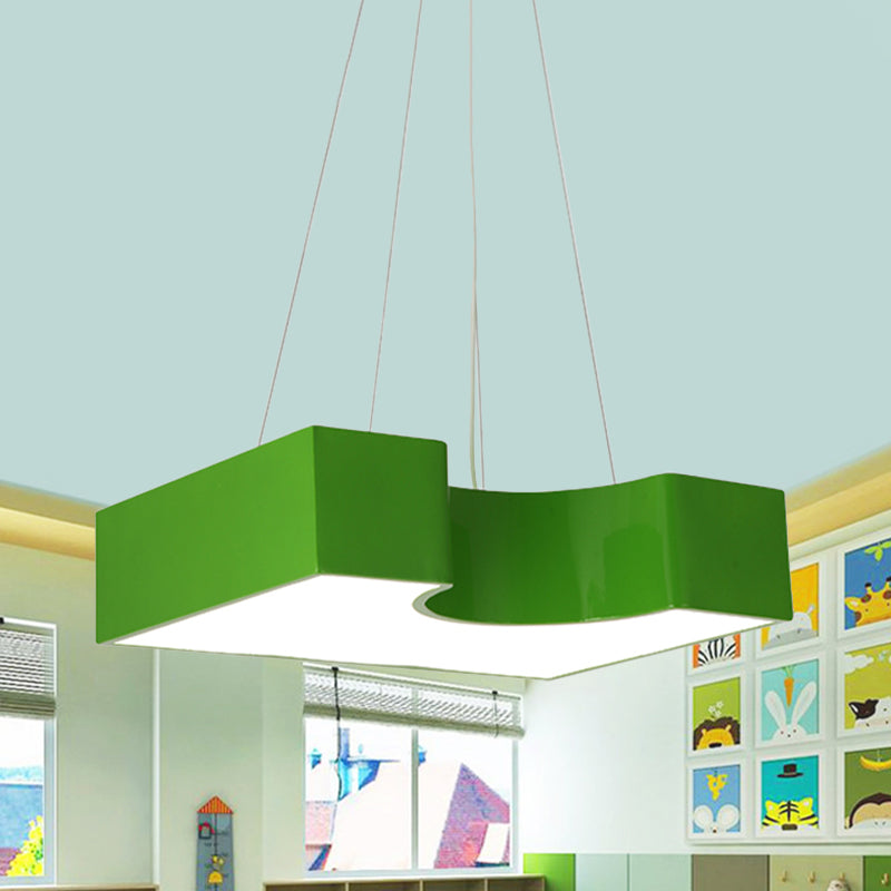 Arch Bridge Kindergarten Hanging Light Acrylic Kids LED Pendant Lighting Fixture in Red/Blue/Yellow Clearhalo 'Ceiling Lights' 'Pendant Lights' 'Pendants' Lighting' 814659