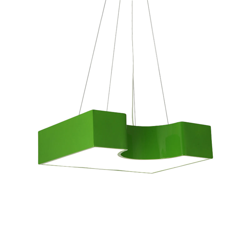 Arch Bridge Kindergarten Hanging Light Acrylic Kids LED Pendant Lighting Fixture in Red/Blue/Yellow Clearhalo 'Ceiling Lights' 'Pendant Lights' 'Pendants' Lighting' 814661