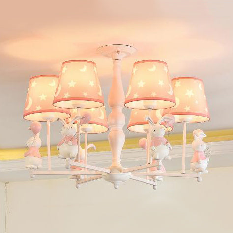 Modern Contemporary Tapered Shade Hanging Ceiling Lamp Fabric Hanging Light Fixtures for Bedroom Clearhalo 'Ceiling Lights' 'Chandeliers' Lighting' options 82539