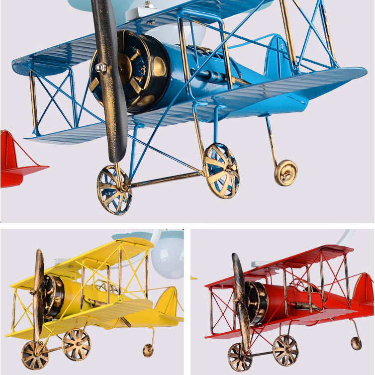 Kid Bedroom Fighter Plane Ceiling Light Fixture Metal Modern Flush Mount Ceiling Light Clearhalo 'Ceiling Lights' 'Close To Ceiling Lights' 'Close to ceiling' 'Flush mount' Lighting' 83305