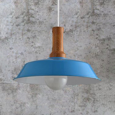 Retro Stylish Barn Hanging Light 10"/14" W 1 Bulb Metal Ceiling Light Fixture in Black/White for Kitchen Clearhalo 'Art Deco Pendants' 'Black' 'Cast Iron' 'Ceiling Lights' 'Ceramic' 'Crystal' 'Industrial Pendants' 'Industrial' 'Metal' 'Middle Century Pendants' 'Pendant Lights' 'Pendants' 'Rustic Pendants' 'Tiffany' Lighting' 85041