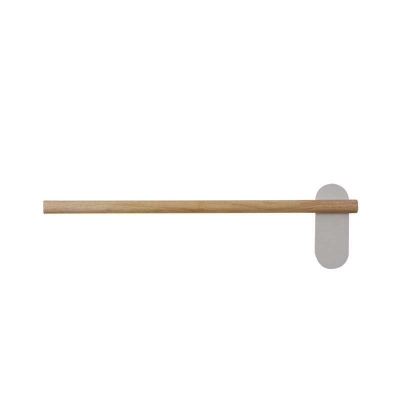 Wood Slim Linear Vanity Light Fixture Minimalism 16"/19.5"/23.5" Long LED Beige Wall Sconce Lamp for Bathroom Clearhalo 'Modern wall lights' 'Modern' 'Vanity Lights' 'Wall Lights' Lighting' 852516