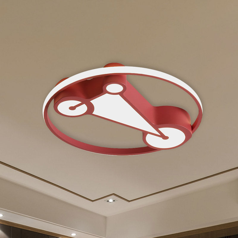 Geometry Child Room Ceiling Flush Acrylic Kids Style LED Flushmount Lamp in White/Pink/Blue Pink Clearhalo 'Ceiling Lights' 'Close To Ceiling Lights' 'Close to ceiling' 'Flush mount' Lighting' 859024