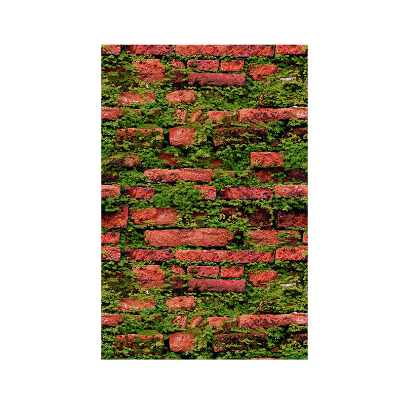 Vintage Brick Non-Pasted Wallpaper Latitudinal Design Waterproof Wall Covering, 20.5"W x 33'L Clearhalo 'Industrial wall decor' 'Industrial' 'Wallpaper' Wall Decor' 886966