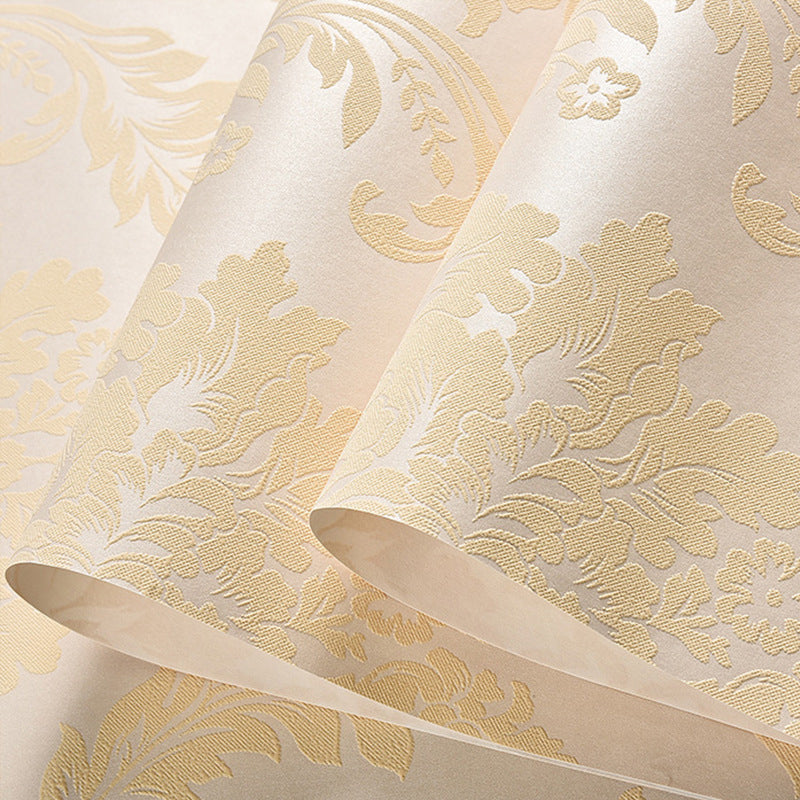 European Retro Damask Wallpaper 31-foot x 20.5-inch Harlequin and Floral Non-Pasted Wall Decor Clearhalo 'Vintage wall decor' 'Vintage' 'Wallpaper' Wall Decor' 887555