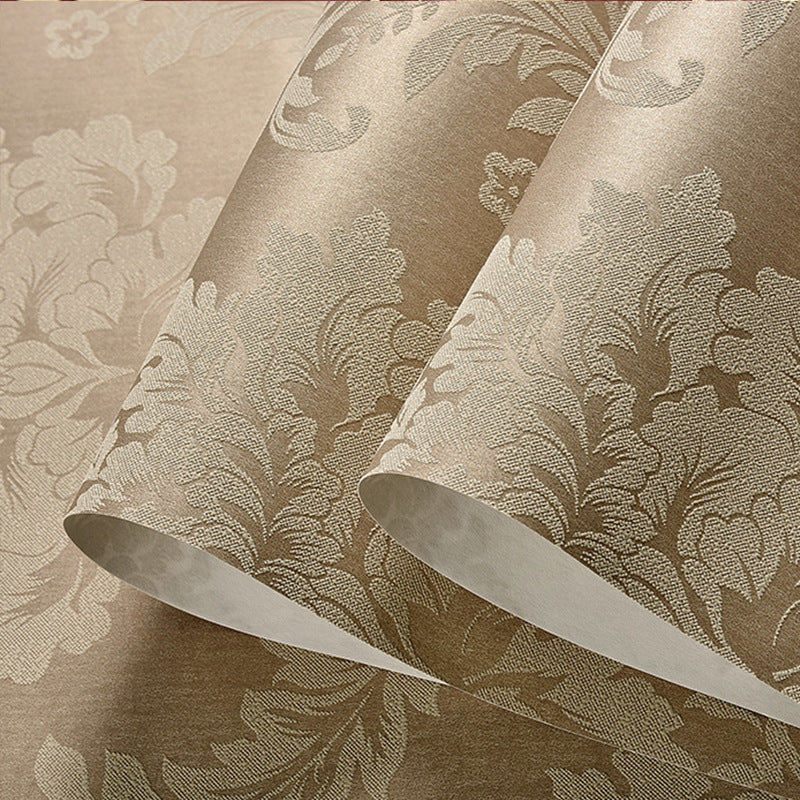 European Retro Damask Wallpaper 31-foot x 20.5-inch Harlequin and Floral Non-Pasted Wall Decor Clearhalo 'Vintage wall decor' 'Vintage' 'Wallpaper' Wall Decor' 887560
