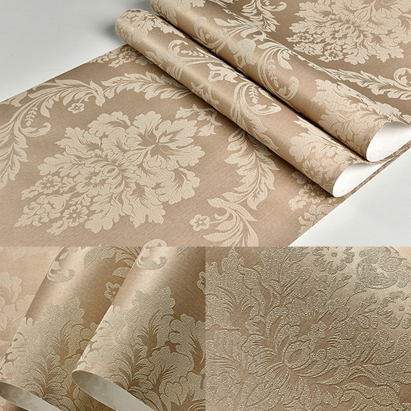 European Retro Damask Wallpaper 31-foot x 20.5-inch Harlequin and Floral Non-Pasted Wall Decor Clearhalo 'Vintage wall decor' 'Vintage' 'Wallpaper' Wall Decor' 887561