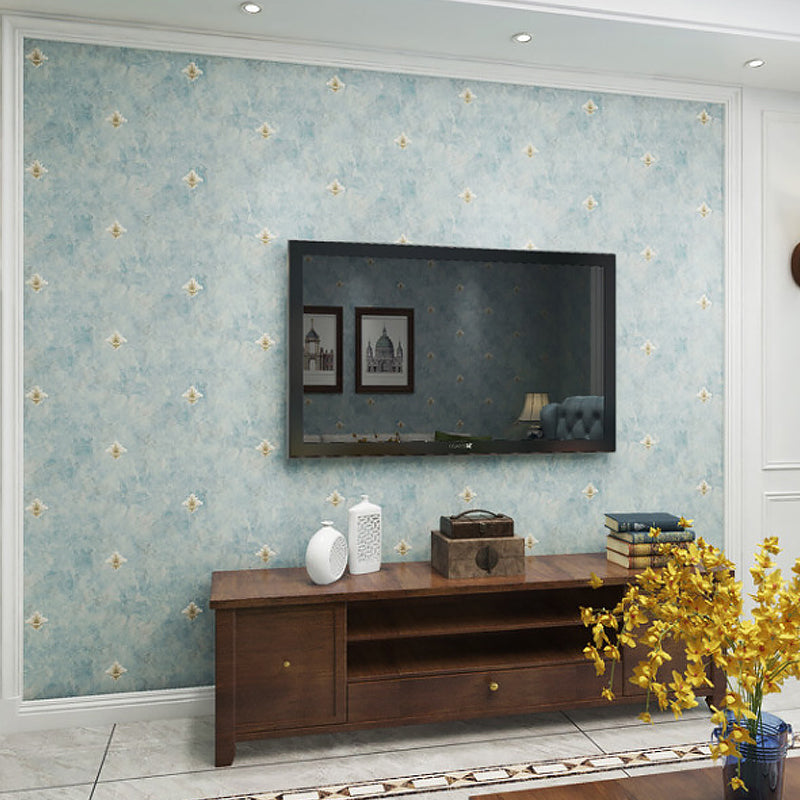 Non-Pasted American Countryside Wallpaper, 31'L x 20.5", Light Color Clearhalo 'Vintage wall decor' 'Vintage' 'Wallpaper' Wall Decor' 887604