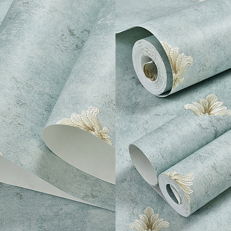 Non-Pasted American Countryside Wallpaper, 31'L x 20.5", Light Color Clearhalo 'Vintage wall decor' 'Vintage' 'Wallpaper' Wall Decor' 887606