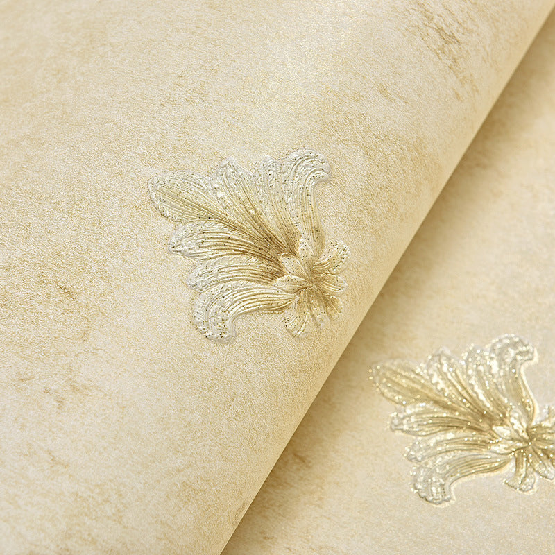 Non-Pasted American Countryside Wallpaper, 31'L x 20.5", Light Color Clearhalo 'Vintage wall decor' 'Vintage' 'Wallpaper' Wall Decor' 887614