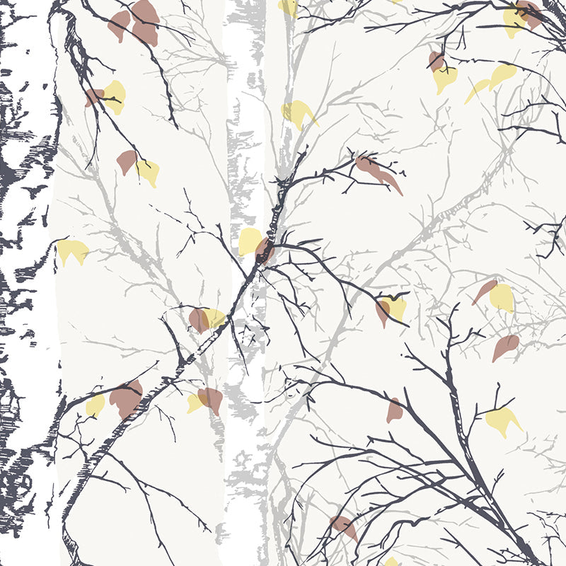 Rustic Countryside Leaves Wallpaper Forest Non-Pasted Wall Decor, 20.5"W x 33'L Clearhalo 'Modern wall decor' 'Modern' 'Wallpaper' Wall Decor' 893343