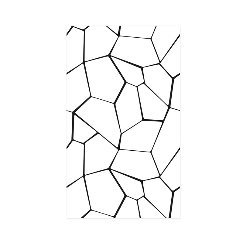 Dining Room Wallpaper with Black and White Geometries and Lines, 33'L x 20.5"W, Non-Pasted Clearhalo 'Wall Decor' 'Wallpaper' 893388