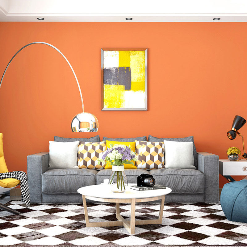 Contemporary Plain Color Wallpaper Water-Resisitant Non-Pasted Wall Covering, 57.1 sq ft. Clearhalo 'Modern wall decor' 'Modern' 'Wallpaper' Wall Decor' 896730