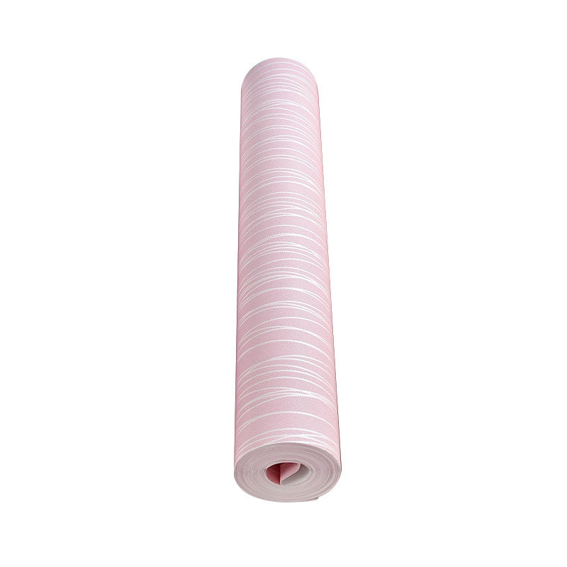 Non-Woven Wallpaper with Pastel Color Stripe and Vertical Line, 31 ft. x 20.5 Clearhalo 'Modern wall decor' 'Modern' 'Wallpaper' Wall Decor' 896800