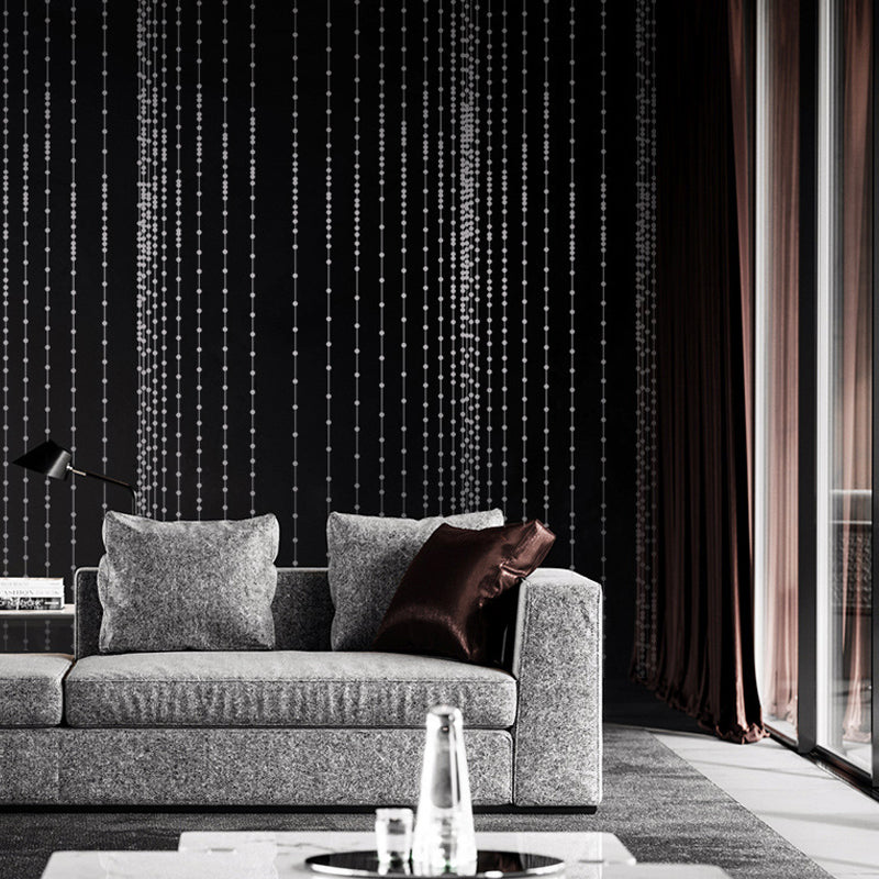 Abstract 3D Bead Curtain Wallpaper Non-Pasted Wall Covering for Guest Room, 20.5"W x 33'L Clearhalo 'Wall Decor' 'Wallpaper' 896932