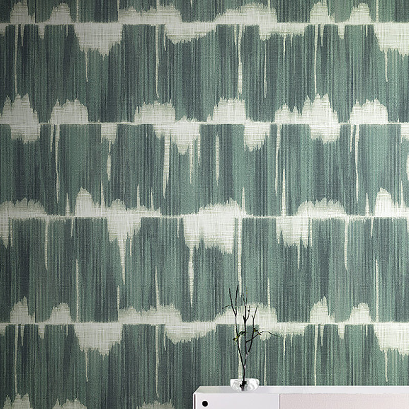 Light Color Wash Painting Wallpaper Water-Resistant Non-Pasted Wall Decor 57.1 sq ft. Green Clearhalo 'Wall Decor' 'Wallpaper' 896939