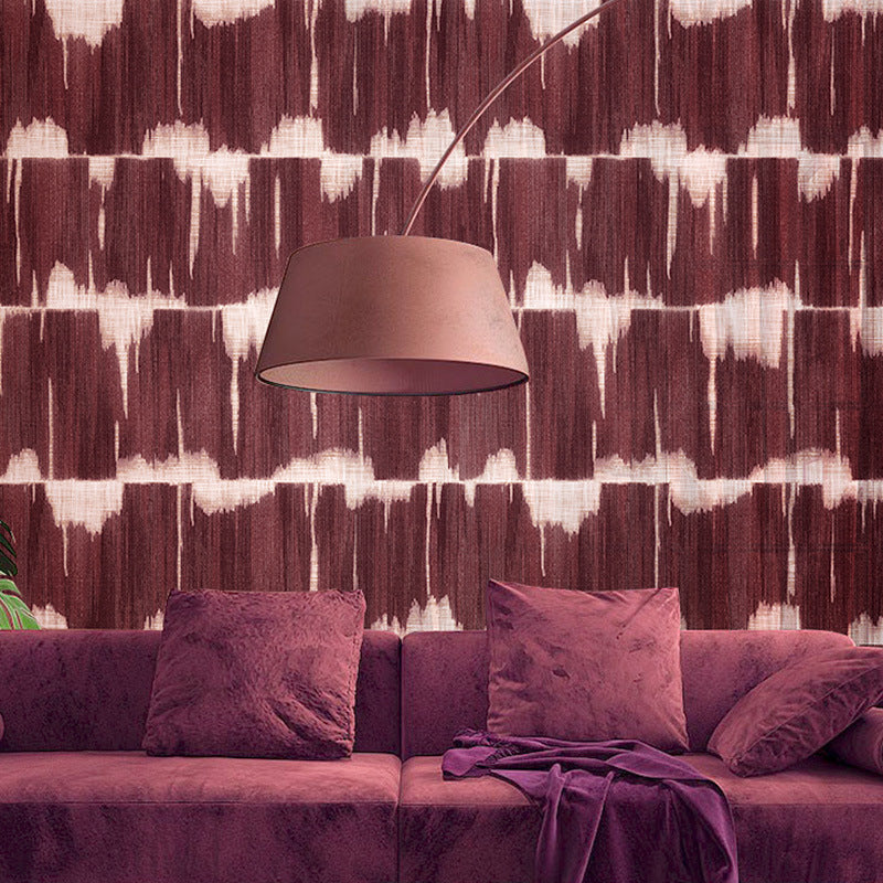 Light Color Wash Painting Wallpaper Water-Resistant Non-Pasted Wall Decor 57.1 sq ft. Red Clearhalo 'Wall Decor' 'Wallpaper' 896943