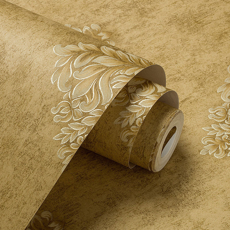 Non-Woven Wall Decor 33 ft. x 20.5 in European Classic Non-Pasted Dense Flower Design Wallpaper Clearhalo 'Vintage wall decor' 'Vintage' 'Wallpaper' Wall Decor' 897024
