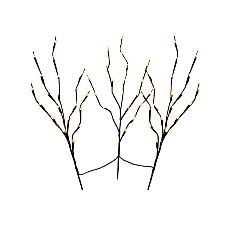 Black Branching Nightstand Light Modern LED Metal Night Table Lighting for Living Room Clearhalo 'Lamps' 'Table Lamps' Lighting' 897300