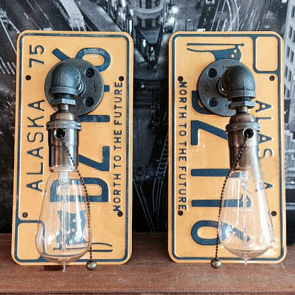 Warehouse Water Pipe Sconce Light Fixture with Rectangle Backplate 1 Bulb Metal Wall Lamp in Black Clearhalo 'Art deco wall lights' 'Cast Iron' 'Glass' 'Industrial wall lights' 'Industrial' 'Middle century wall lights' 'Modern' 'Rustic wall lights' 'Tiffany' 'Traditional wall lights' 'Wall Lamps & Sconces' 'Wall Lights' Lighting' 90279