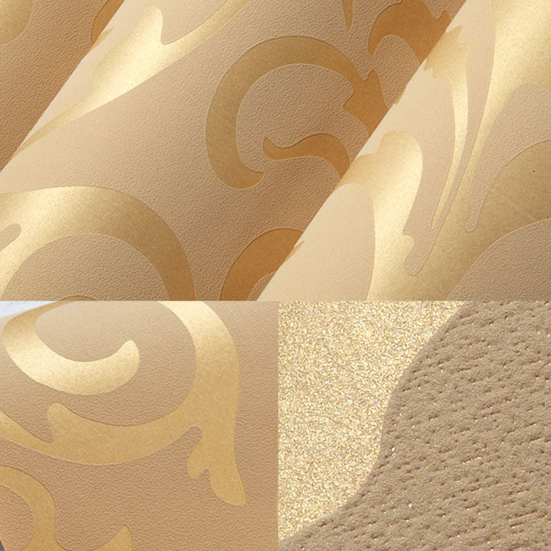 Non-Woven Wallpaper Non-Pasted Leaf and Branch Wall Decor for Gallery and Coffee Shop Clearhalo 'Vintage wall decor' 'Vintage' 'Wallpaper' Wall Decor' 914864