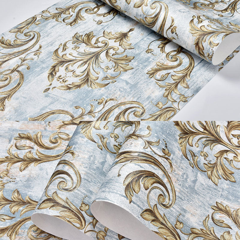 Nordic 3D Print Damasque Wallpaper Stain-Resistant Non-Pasted Wall Decor, 31' by 20.5" Clearhalo 'Vintage wall decor' 'Vintage' 'Wallpaper' Wall Decor' 915027