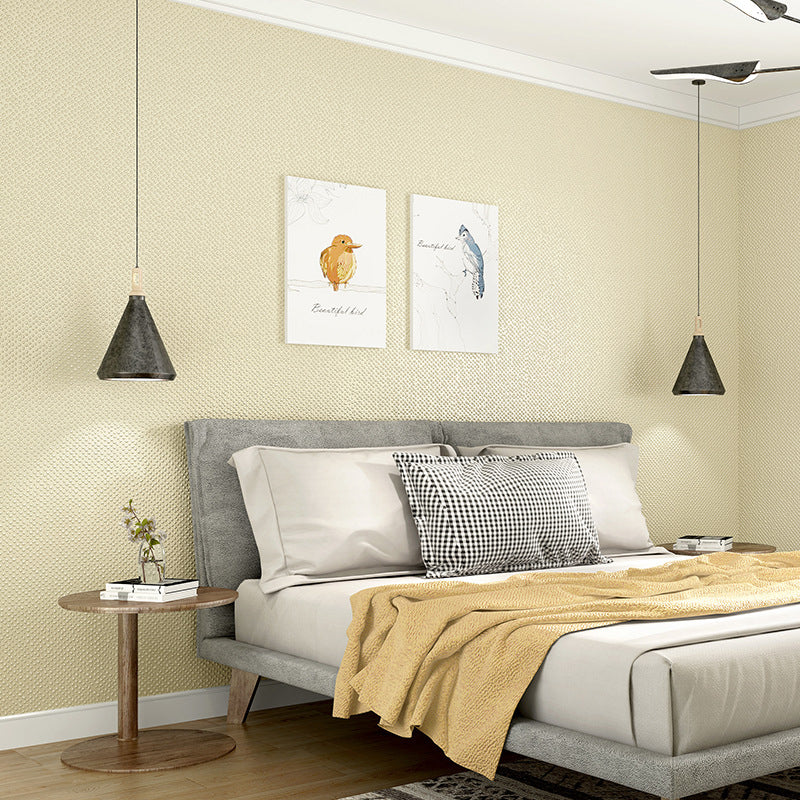 Bedroom Wall Decor with Neutral Color Plain Design, 31'L x 20.5"W, Non-Pasted Clearhalo 'Modern wall decor' 'Modern' 'Wallpaper' Wall Decor' 915232