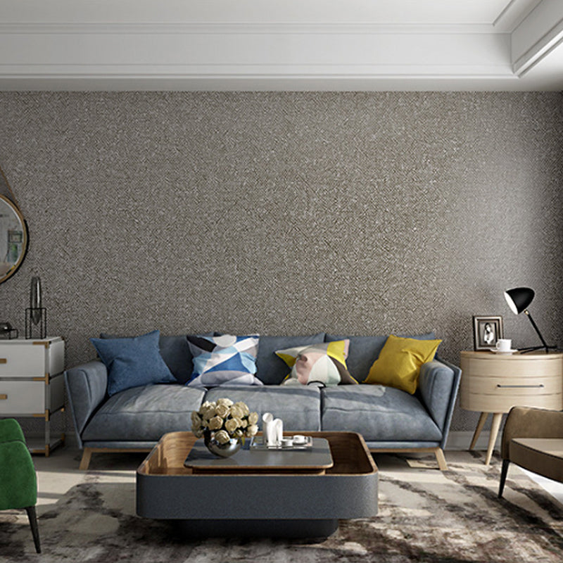 Bedroom Wall Decor with Neutral Color Plain Design, 31'L x 20.5"W, Non-Pasted Black-Gray Clearhalo 'Modern wall decor' 'Modern' 'Wallpaper' Wall Decor' 915235