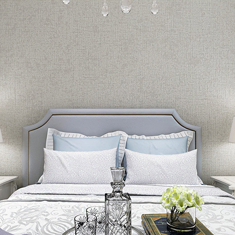 Minimalist Wallpaper Roll Textured Linen Non-Pasted Wall Decor, 20.5 in x 33 ft Clearhalo 'Modern wall decor' 'Modern' 'Wallpaper' Wall Decor' 915449