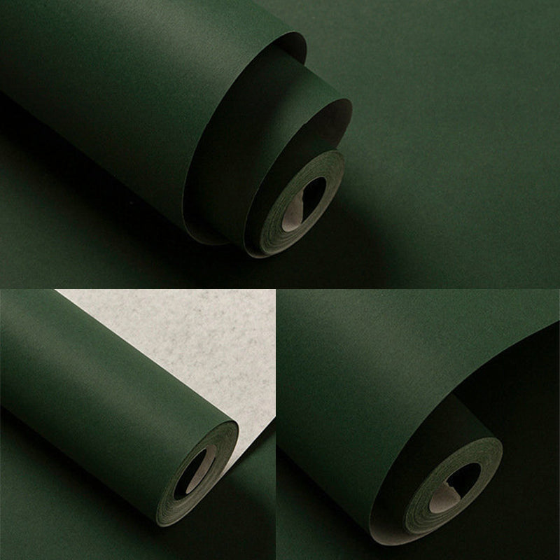 Non-Woven Wall Covering 31'L x 20.5"W Modern Non-Pasted Plain Color Wallpaper Roll Clearhalo 'Modern wall decor' 'Modern' 'Wallpaper' Wall Decor' 915533