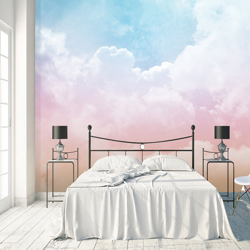 Whole Wall Mural for Kids Bedroom Sky and Cloud Wall Art light Color for Home Decor Clearhalo 'Wall Decor' 'Wall Mural' 917120