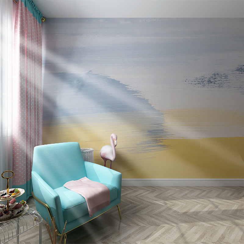 Scandinavian Minimalist Wall Decor Abstract Oil Painting Customized Murals, Full Size Clearhalo 'Wall Decor' 'Wall Mural' 920407