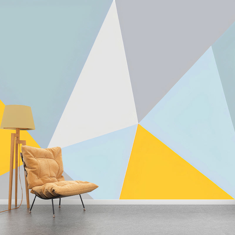 Whole Wall Covering for Accent Wall Color Block of Irregular Design in Fresh Color, Water-Resistant Clearhalo 'Wall Decor' 'Wall Mural' 921823