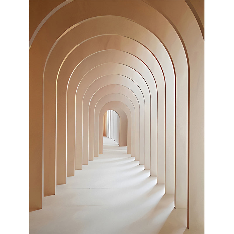 Nordic Mural Wallpaper for Living Room, Pastel Color 3D Stretching Door, Made to Measure Clearhalo 'Wall Decor' 'Wall Mural' 921855