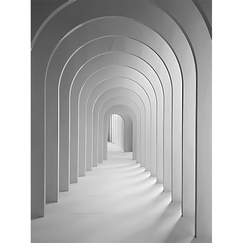 Nordic Mural Wallpaper for Living Room, Pastel Color 3D Stretching Door, Made to Measure Clearhalo 'Wall Decor' 'Wall Mural' 921861