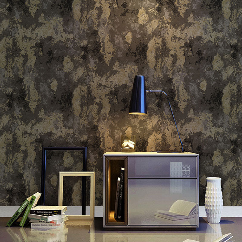 Neutral Colored Textured Surface Wallpaper 33'L x 20.5"W Non-Pasted Stain-Resistant Wall Covering Dark Gray Clearhalo 'Industrial wall decor' 'Industrial' 'Wallpaper' Wall Decor' 922202