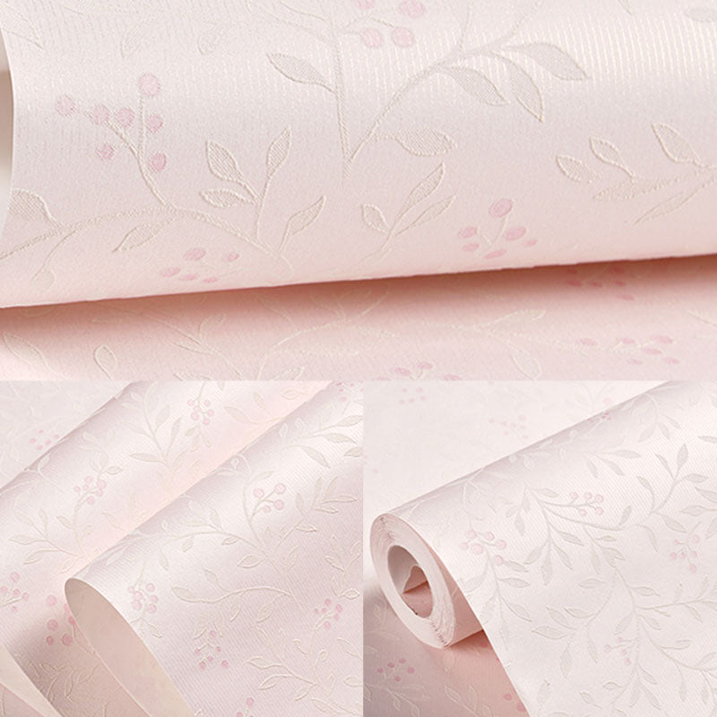 Non-Woven 20.5"W x 31'L Wall Decor Fresh Non-Pasted Dense Flower Pattern Wallpaper Roll Clearhalo 'Country wall decor' 'Rustic' 'Wallpaper' Wall Decor' 926989