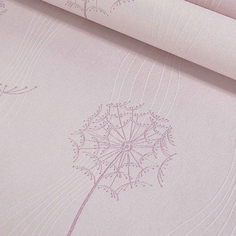 Pastel Color Dandelion Wallpaper 33' x 20.5" Non-Pasted Decorative Wall Covering Clearhalo 'Wall Decor' 'Wallpaper' 929489
