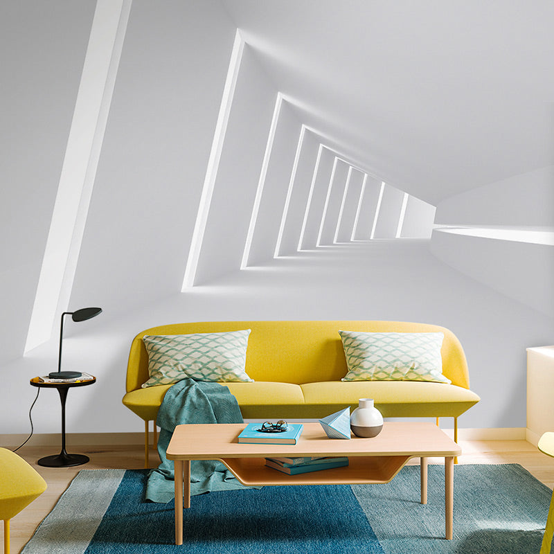 Extra Large Modern Wall Murals Light Color 3D Print Outspread Zone Wall Covering, Made to Measure Clearhalo 'Wall Decor' 'Wall Mural' 929529