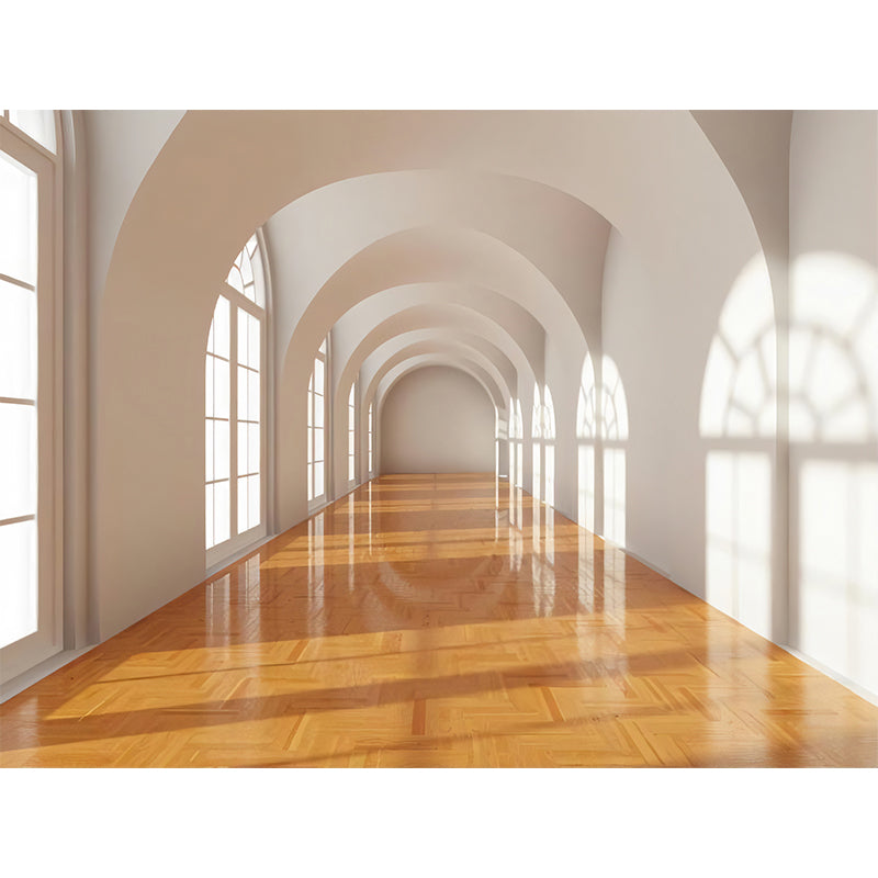 Whole Modern Wall Murals with Light Color 3D Zone and Corridor Wall Art, Customized Size Available Clearhalo 'Wall Decor' 'Wall Mural' 929794