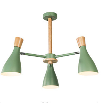 Nordic Horn Shape Pendant Light Fixture 3 Lights Metal Hanging Lamp Fixture for Living Room Clearhalo 'Ceiling Lights' 'Chandeliers' Lighting' options 94040